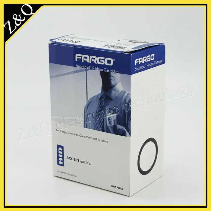

original Fargo45102 Standard Black Monochrome Ribbon for use with the fargo DTC 1000 card printer with kit