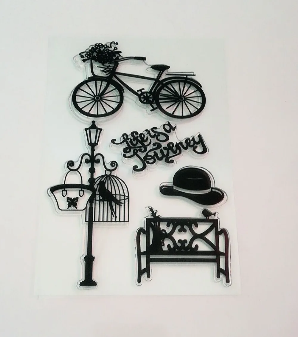 Записки DIY карт фото учетной записи резиновая stamp11 * 16 ясно штампы | Печати