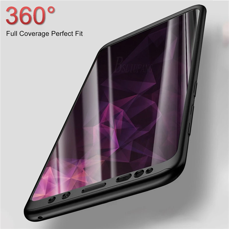 Luxury 360 Degree Full cover Case For Samsung Galaxy S10 S9 S8 Plus S7 Edge Shockproof Phone Cases For Samsung Note 8 9 Case