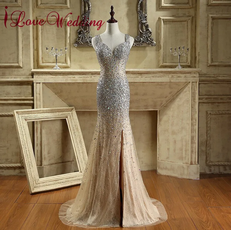 Новая мода 2020 Вечерние платья Длинные сексуальные тонкие бретельки тяжелое