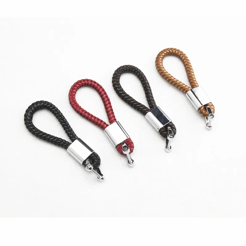 1 шт. стайлинга автомобилей плетеный кожаный ремешок брелок для ключей Toyota Camry