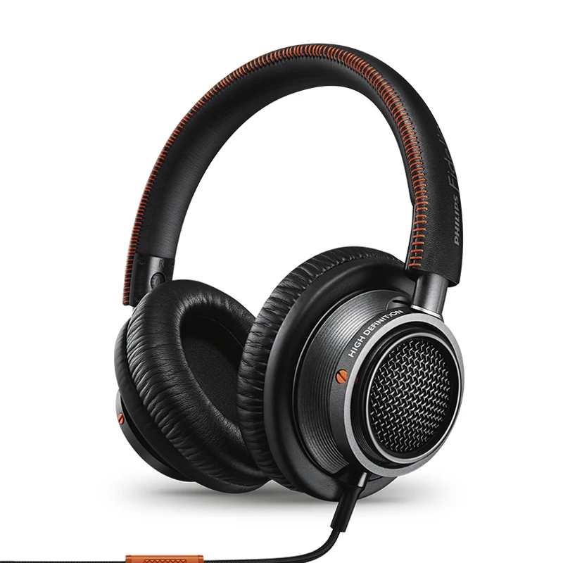 Оригинальные Наушники Philips L2bo, Hifi гарнитура, лучший продукт в году с 40 мм мощным приводом для смартфона компьютера - Цвет: Black