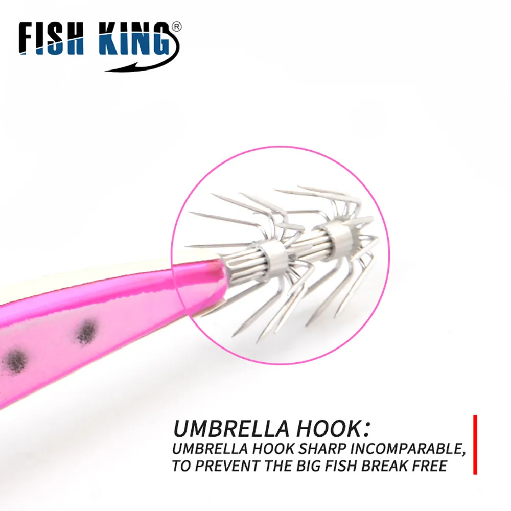 FISH KING Новая Металлическая рыболовная приманка для джиггинга в виде ложки 8 г 17 5