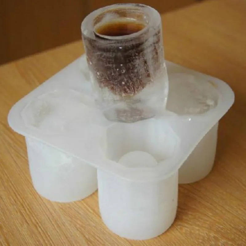 IVYSHION многоразовая 4-Cup форма для льда чашка лед для напитков лоток забавная форма кубик для заморозки форма для льда Форма для льда вечерние аксессуары