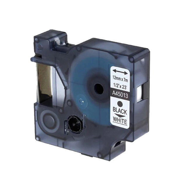 Labelife 3 упаковки 12 мм DYMO 45013 черная на белой этикетке лента кассета для D1 LabelManager 160 280