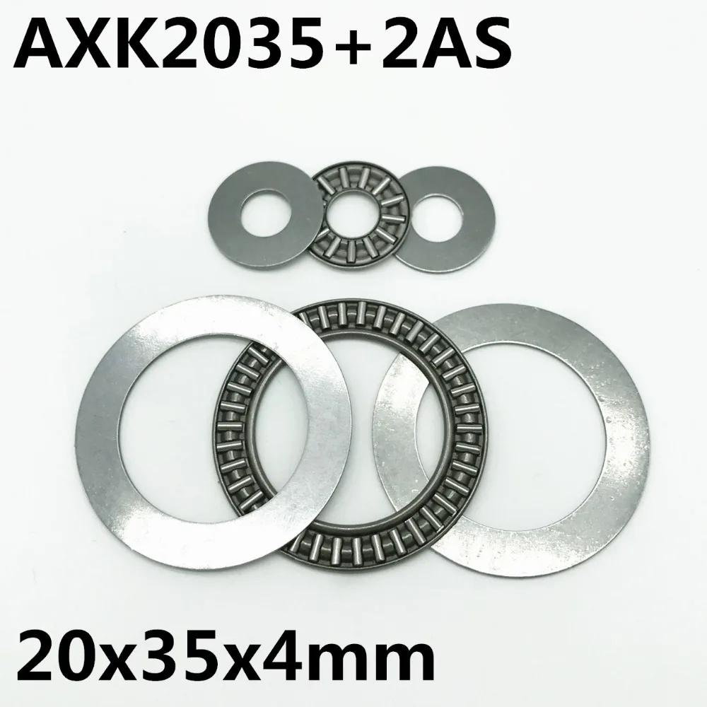 2pcs AXK2035 +2AS Thrust Needle Roller Bearing 20x35x2 mm Thrust Bearing Brand New High quality