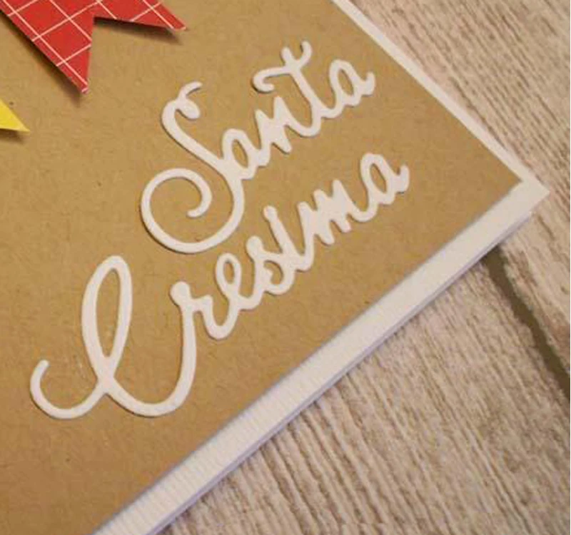 Итальянский &quotsanta cresima&quot 100*56 мм металлические режущие штампы Скрапбукинг для