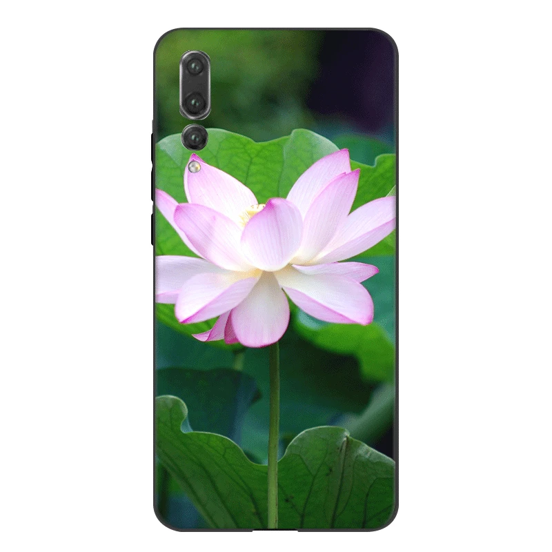 Силиконовый чехол для мобильного телефона Desxz Lotus Flower Huawei P9 P8 P10 P20 P30 Lite Pro P Smart Z Plus