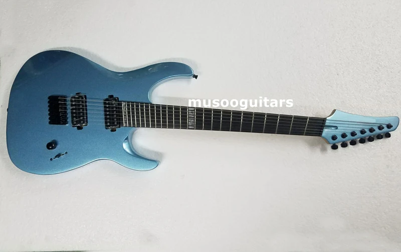 Musoo бренд 7 струн на заказ fanned fret электрогитара|electric guitar|electric guitars brandsbrand guitar |