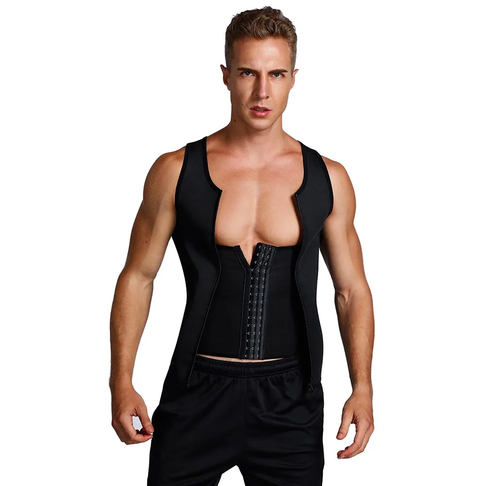 Lover-beauty, утягивающая Мужская корректирующая одежда, компрессионная майка для похудения, майка для похудения, Облегающая майка, контрольный пояс для живота