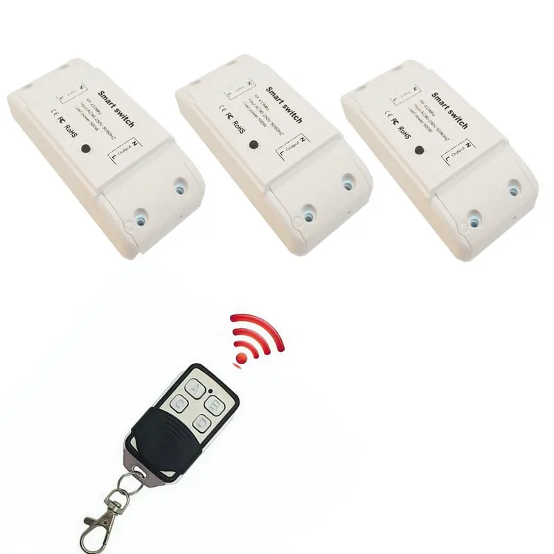 Беспроводной RF433 переключатель дистанционного управления модуль DIY Универсальный умный переключатель без функции wifi