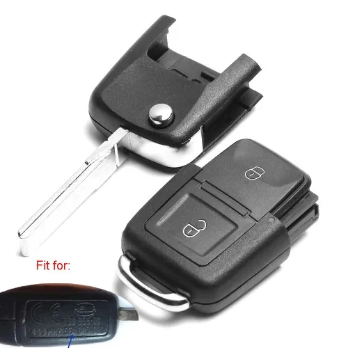 KEYECU обновленный флип дистанционный ключ брелок от машины 433 МГц ID48 для Volkswagen Bora Polo