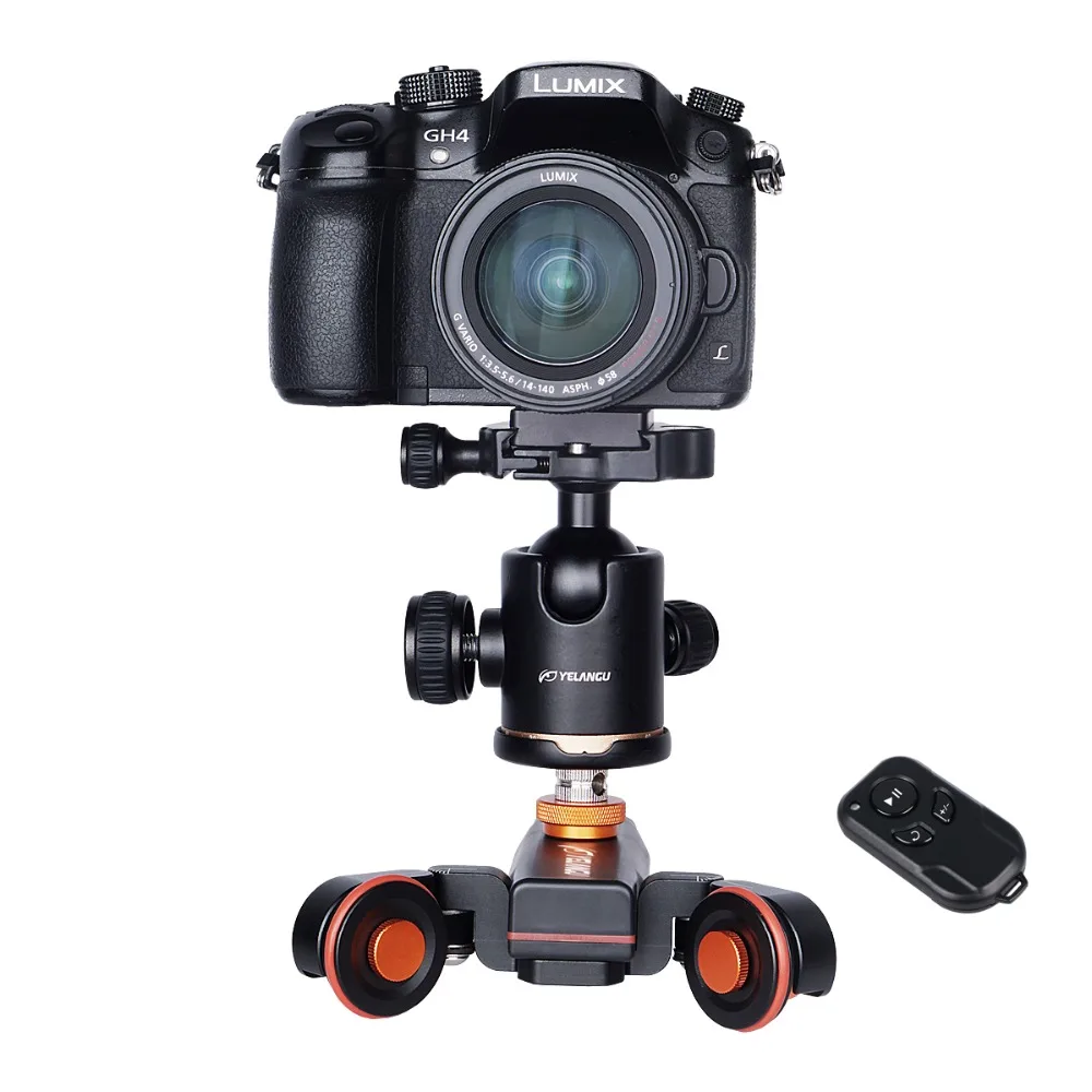 YELANGU L4X мини камера моторизованный Электрический слайдер тележка для Nikon Canon
