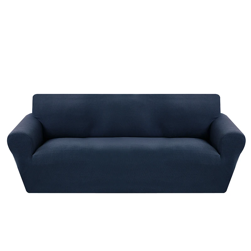 navy blue Современные жаккардовые чехлы для диванов для гостиной, секционные чехлы для диванов, эластичные чехлы для диванов, плотные чехлы для диванов - Цвет: navy blue