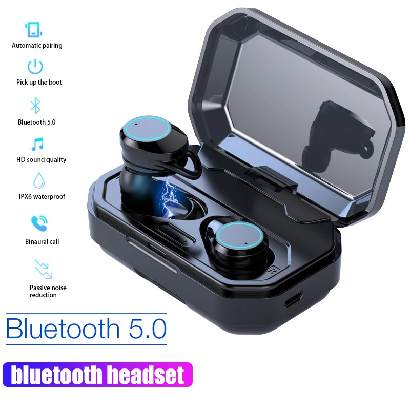 X6 TWS Bluetooth наушники стерео HIFI бас объемный IPX6 Водонепроницаемый fone de ouvido bluetooth 3000