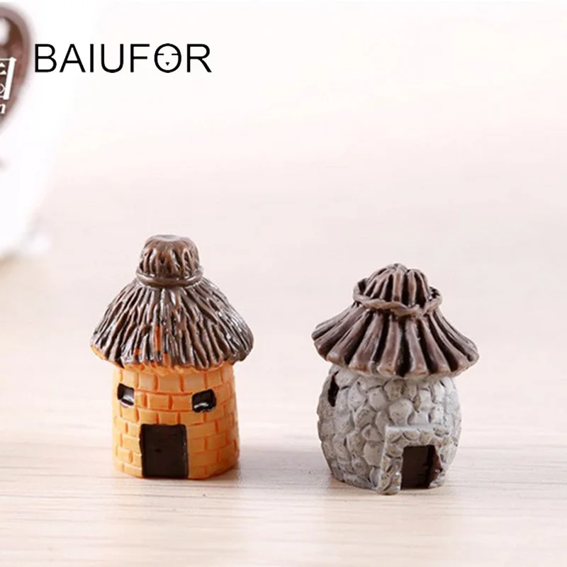 Мини хижина/замок/церковь/ветряная мельница дом мини садовое украшение