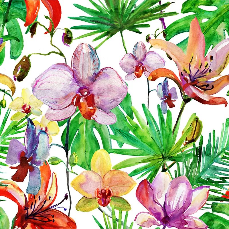 Статические наклейки на окна полупрозрачные ПВХ матовые растительные цветы