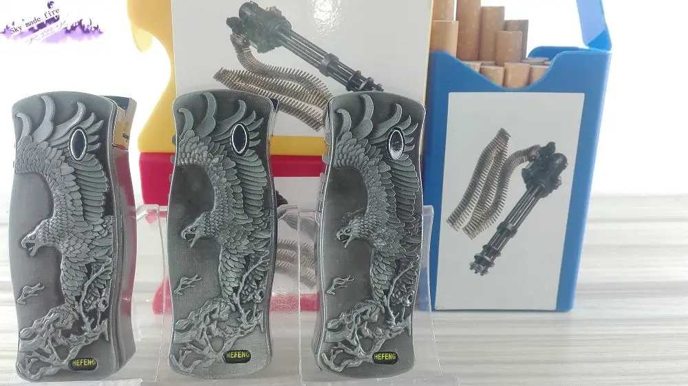 Набор курить пластмассы портсигар орлами резьба зажигалка новинка забавные