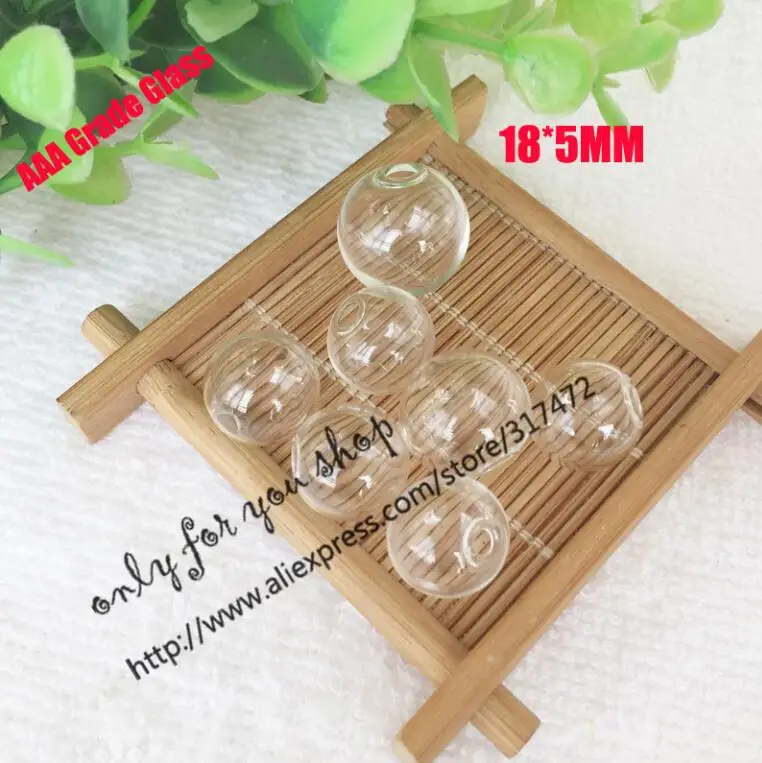 AAA grade 18mm 100 шт прозрачные стеклянные сферы стеклянная подвеска из стеклянного флакона глобус пузырь DIY Шарм стеклянный кулон желаний - Окраска металла: AAA grade 18mm