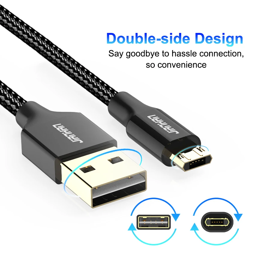 Реверсивный кабель микро USB JianHan быстрое зарядное устройство 5V2A шнур для передачи