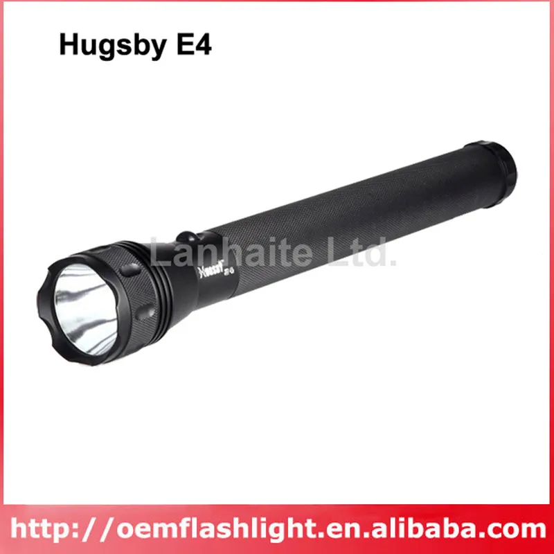 Hugsby E4 Cree XR E Q5 330 люмен 1 Mode светодиодный фонарик черный (4 x D Размер/фонарик)|led flashlight