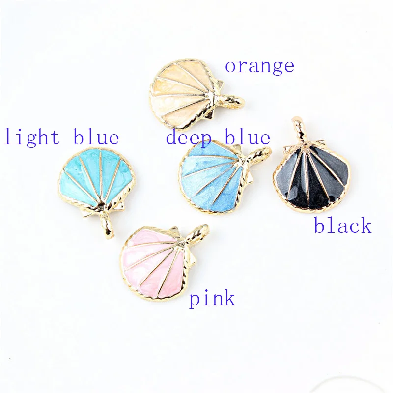 10 шт./лот Морская звезда вентилятора РАКОВИНЫ мотаться Подвески Металл плавающие