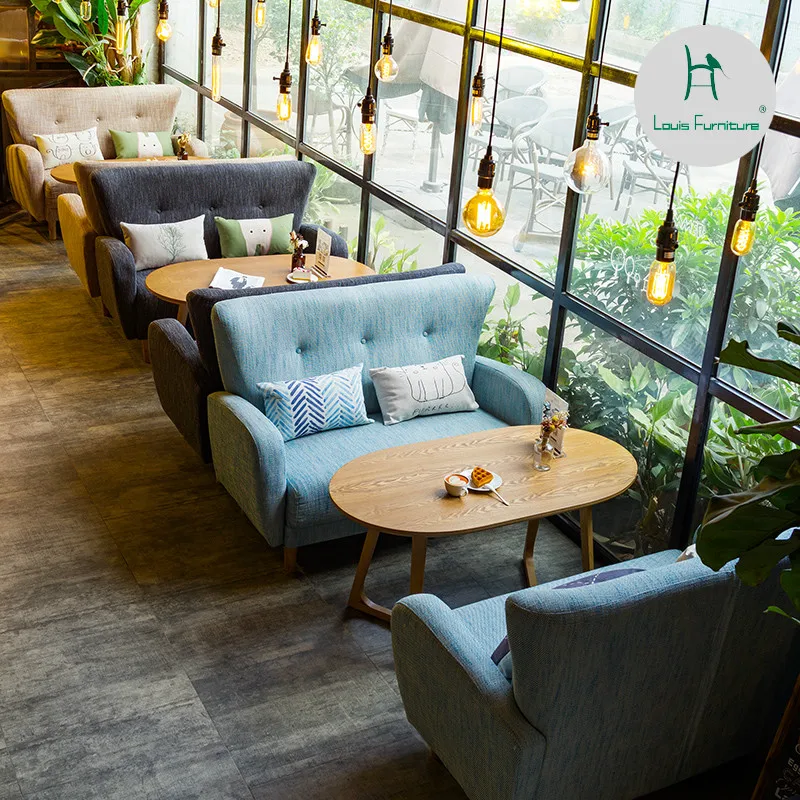 Набор мебели для кафе Louis Fashion магазин диванов в скандинавском стиле повседневный - Фото №1
