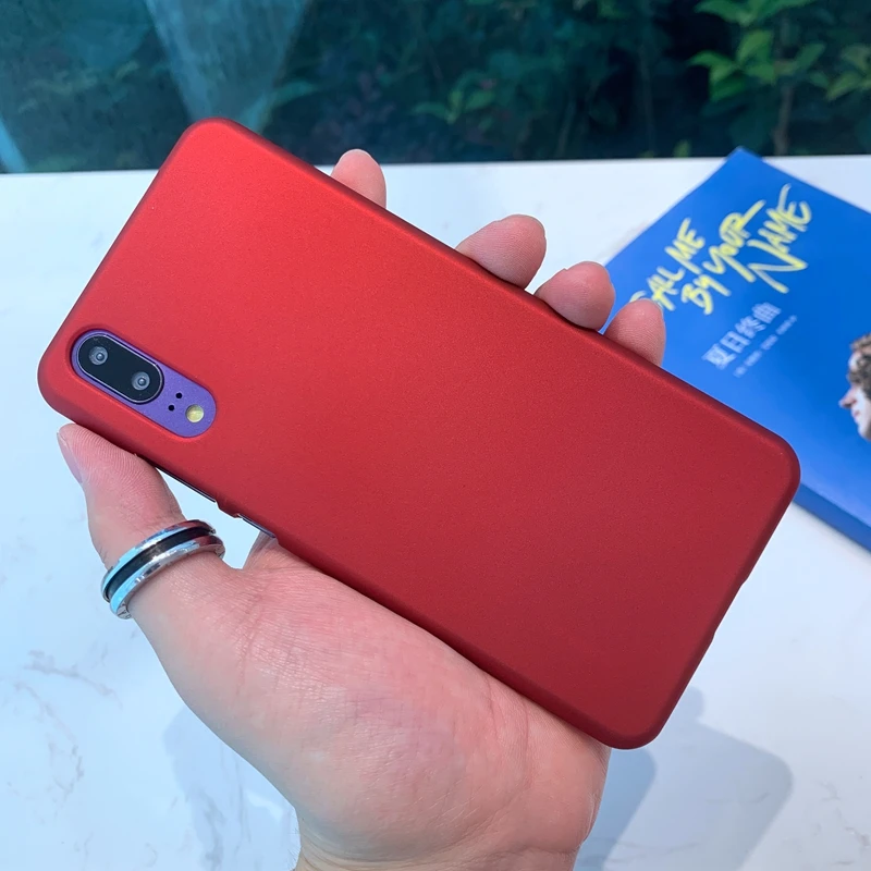Red Матовый Жесткий Пластиковый Чехол для телефона ярких цветов, чехол для huawei P9 P10 Plus P30 P20 mate 10 20 X Pro Lite Nova 3 3i 4 4e - Цвет: Red