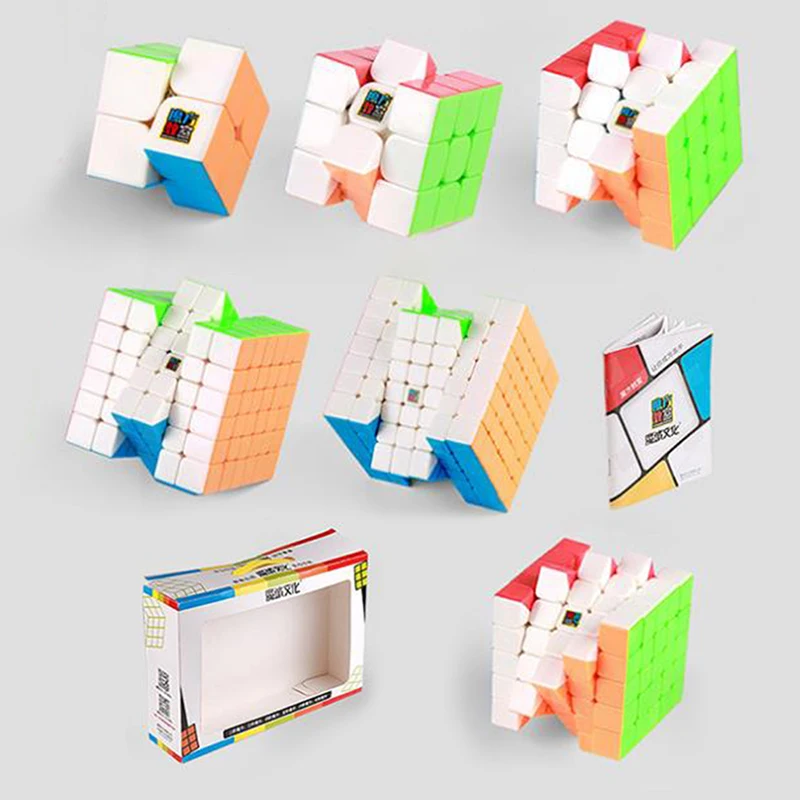 Магический куб D FantiX Moyu Cubing набор из 6 предметов 2x2 3x3 4x4 5x5 6x6 7x7 скоростной с