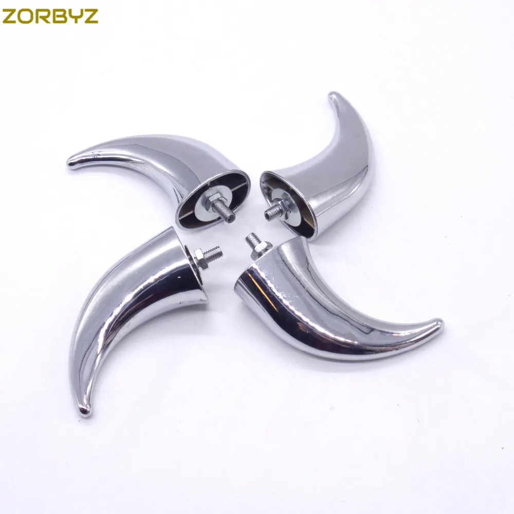 ZORBYZ мотоцикл хром переднее крыло рога украшение для harley Chopper Bobber Touring Cafe Racer на