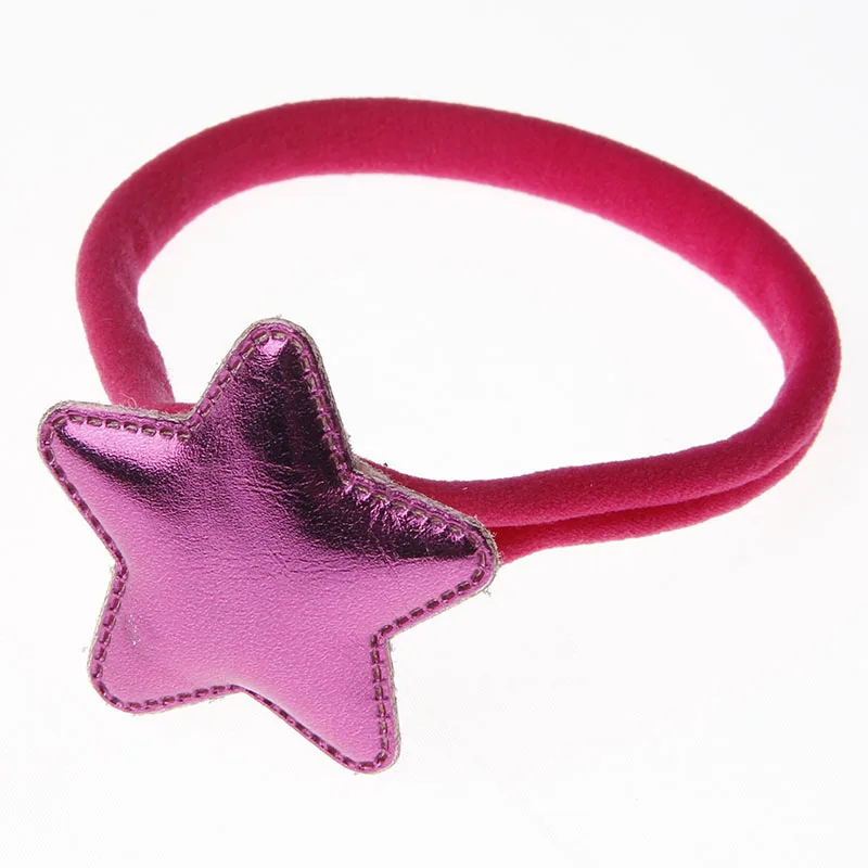 2017 Новый Дети Девочки Кожа Pu Цветок Звезда Оголовье Нейлон DIY Партия Аксессуары