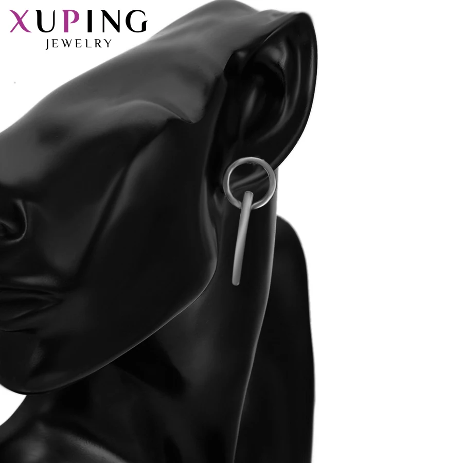 Темпераментные простые элегантные серьги Xuping для женщин и девушек бижутерия на