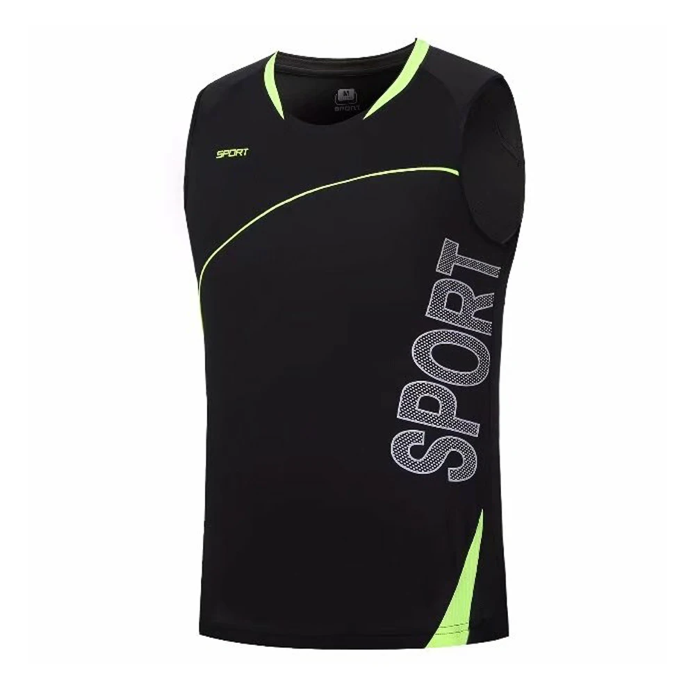 Мужские быстросохнущие жилеты мужские рубашки для бега майки занятий в