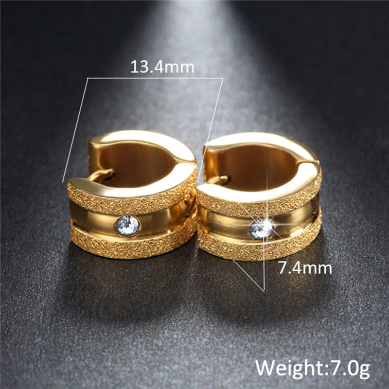 Женские серьги Modyle из нержавеющей стали золотистого и серебристого цвета с белым