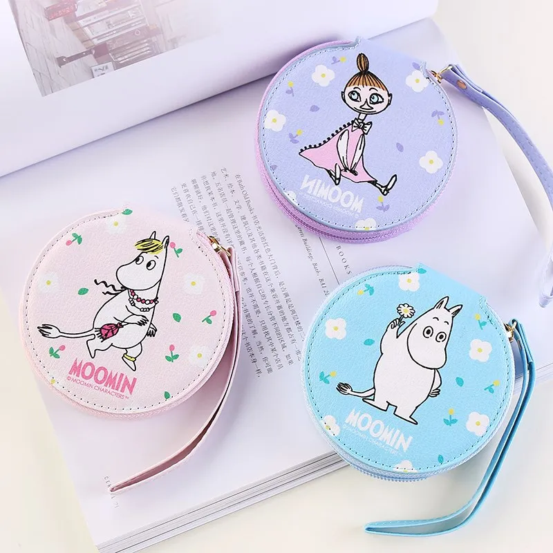 Moomin кошелек для монет из искусственной кожи Детский плюшевый Кошелек на молнии