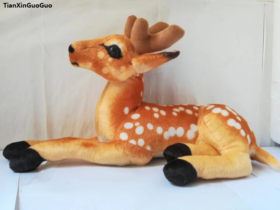 about 40cm cartoon sika deer plush toy soft doll children's Christmas gift h2305 | Игрушки и хобби