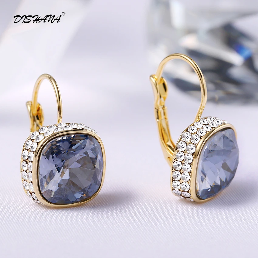 Висячие серьги с кристаллами ювелирные изделия подарочные модные подвески для