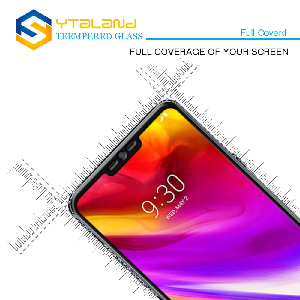 Ytaland For LG G7 ThinQ 2018 Full Covered Tempered Glass Premium Screen Protector Film 9H+ 0.3mm 2.5D | Мобильные телефоны и