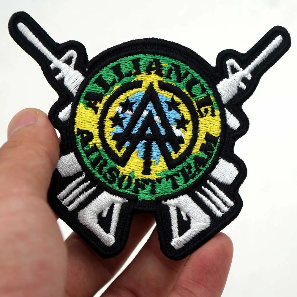 AIRSOFT TEAM ALLIANCE вышитая аппликация этикетка для шитья панк байкерское патчи одежды
