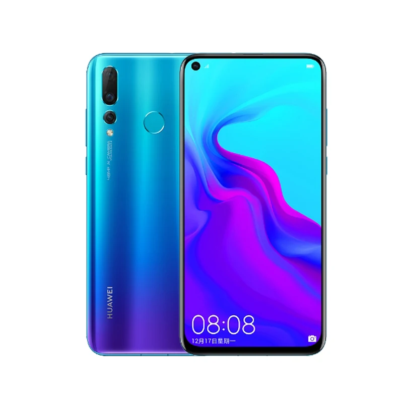 Huawei Nova 4 8 ГБ ОЗУ LTE телефон 6 &quotполноэкранный экран Kirin 970 Octa Core Android 9 Quad AI камера Face