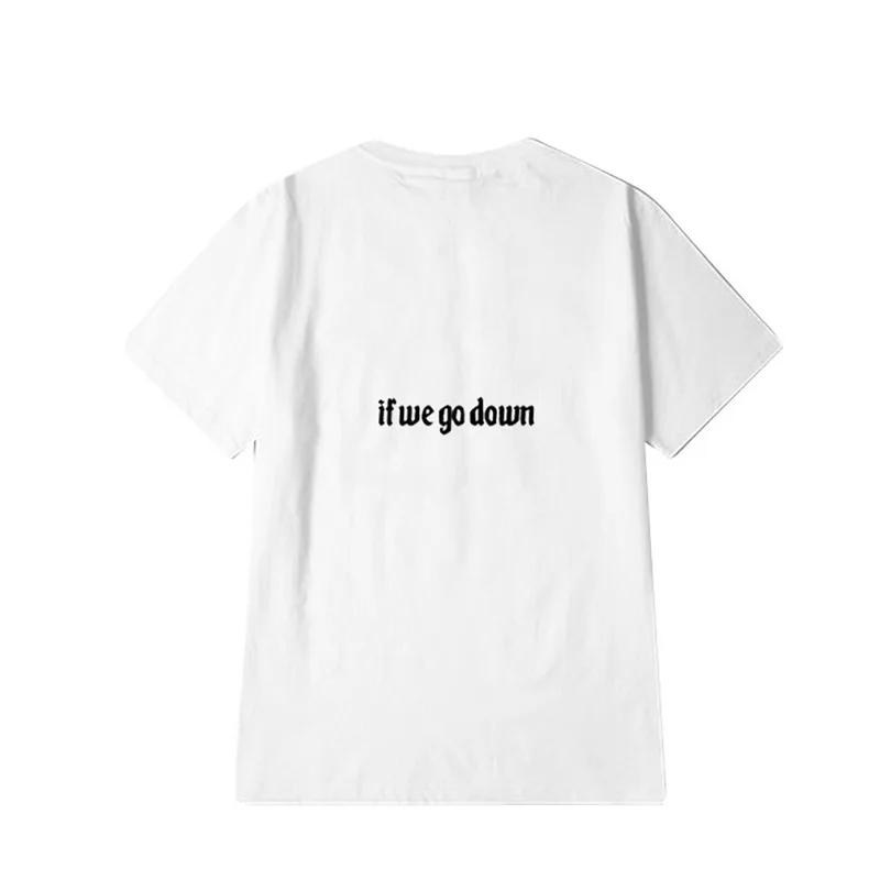 Мужская и женская футболка LASPERAL хлопковая с коротким рукавом принтом в стиле