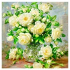 Алмазная живопись сделай сам, вышивка крестиком, алмазная вышивка, мозаика с цветами, незавершенный Декор для дома, подарок