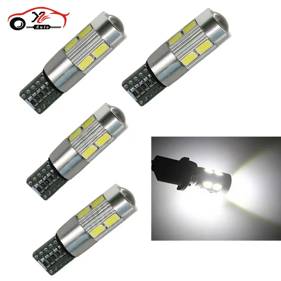 Автомобильные светодиодные лампы T10 194 W5W Canbus 10 SMD 5630 5730 4 шт. автомобильные