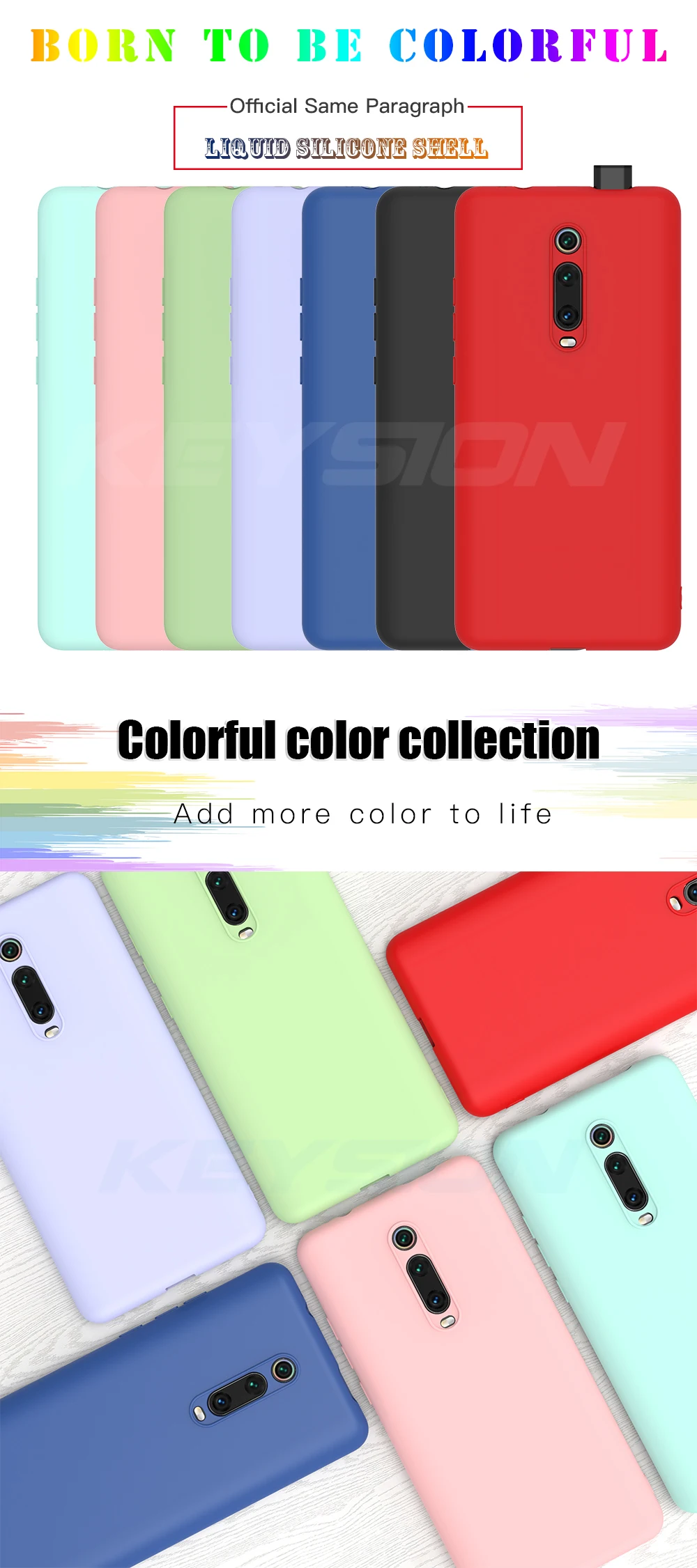 Чехол KEYSION Liquid Silicone для Xiaomi mi 9T Pro Red mi K20 Pro, мягкий ударопрочный чехол из ТПУ для телефона Xiaomi mi 9T mi 9 9 SE