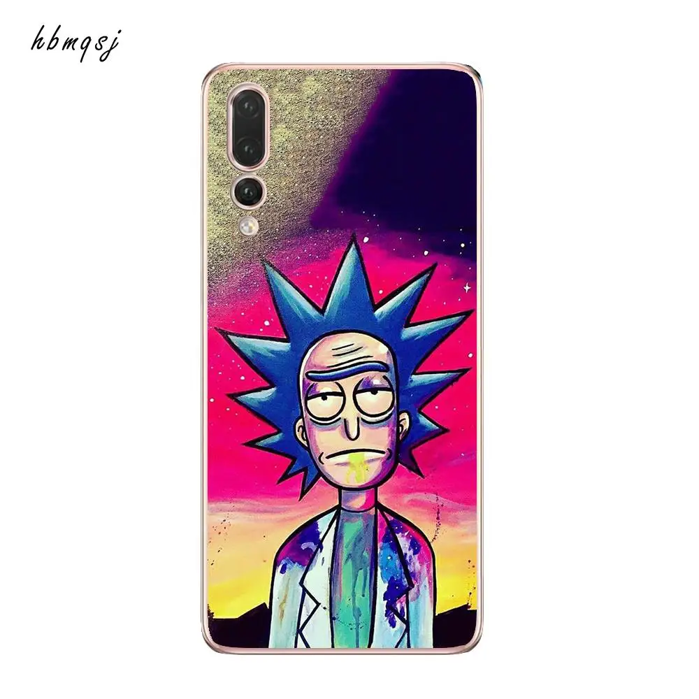 Cool funda for huawei p20 lite case silicone soft tpu rick and moti cartoon original coque phone back cover |