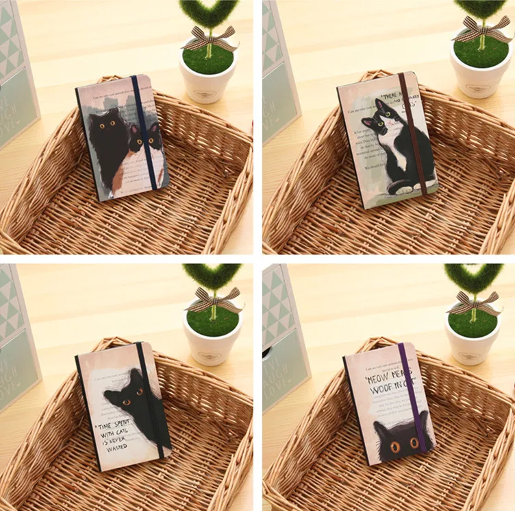 2019 Творческий Кот из мультфильма Журнал Дневник линии страниц блокнот Печатный