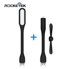 Rocketek Творческий USB вентилятор Гибкая портативный мини вентилятор и USB светодиодные лампы для Power Bank  ноутбук и компьютер летняя Гаджеты