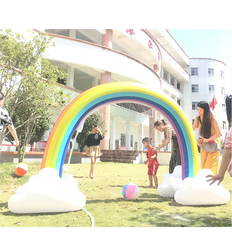 238 см гигантский Rianbow Cloud YARD разбрызгиватель для детей взрослых летний задний двор
