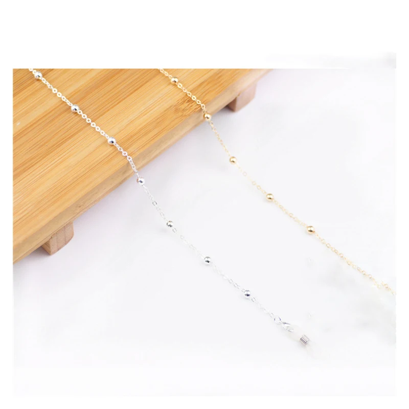 Glasses Metal Chain For Women Men Sunglasses Beaded Eyeglass Lanyard Hold Straps Eyewear Retainer Jewelry Rope AG006 |