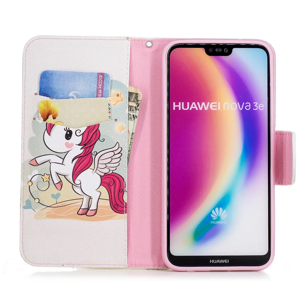 Флип-чехол для Huawei P20 P 20 Lite ANE-LX1 ANE-LX3 чехол с рисунком телефона кожаный P20Lite ANE LX1 LX3